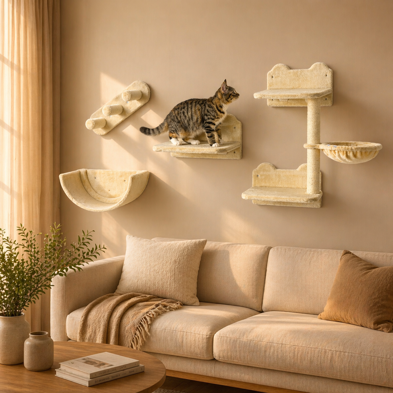 Kurashi Wall Tree - Cream