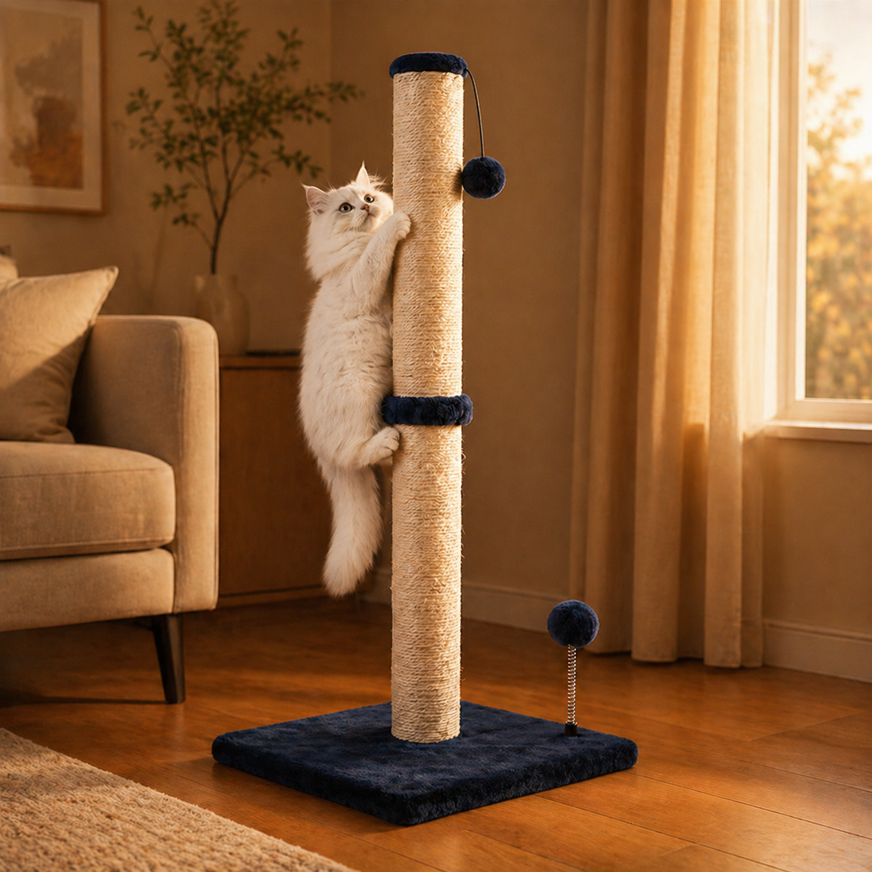 Shiro Tall Scratch Post