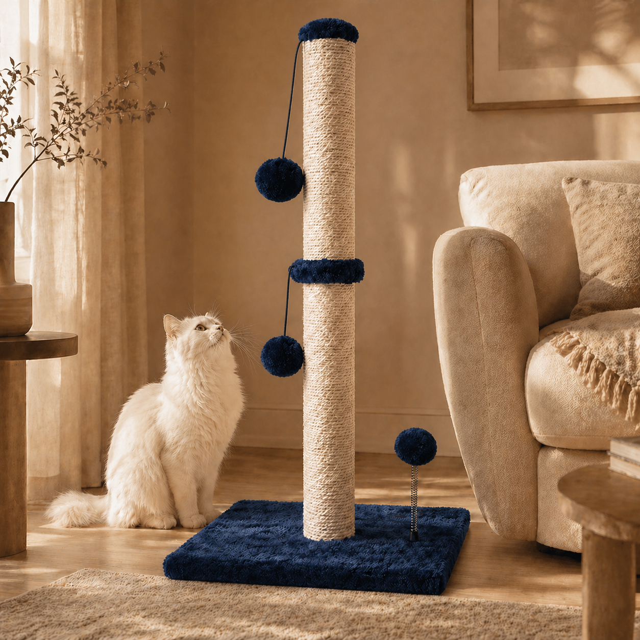 Shiro Tall Scratch Post