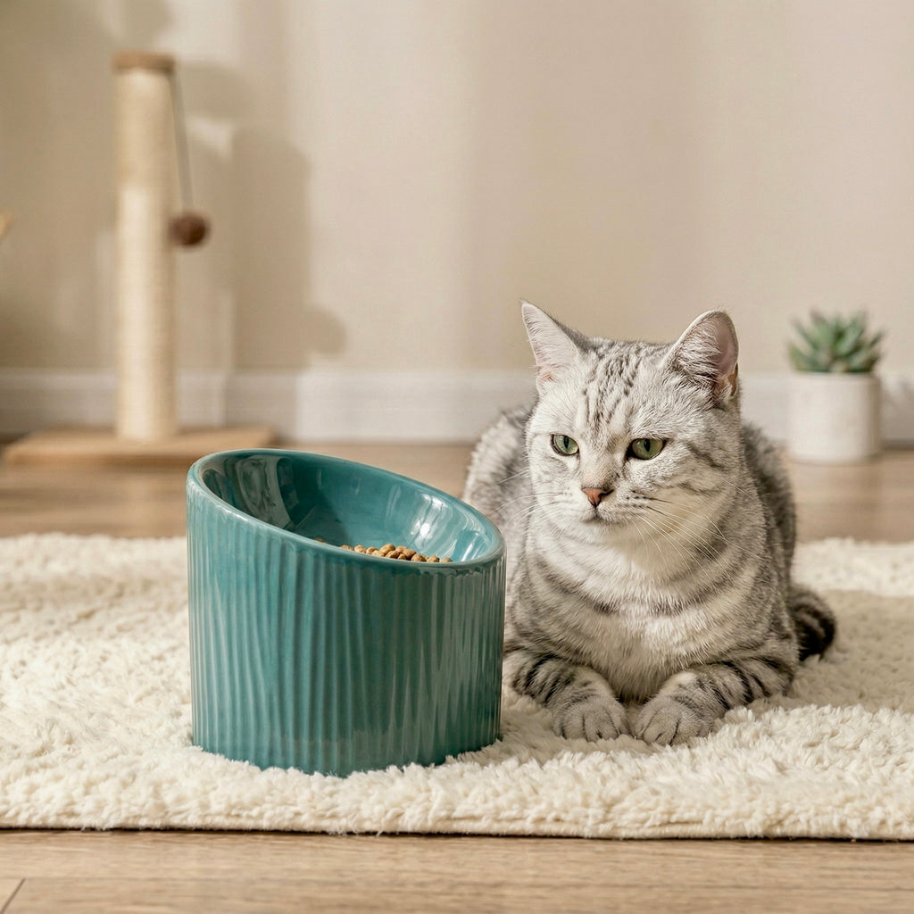 Mino Ceramic Elevated Bowl
