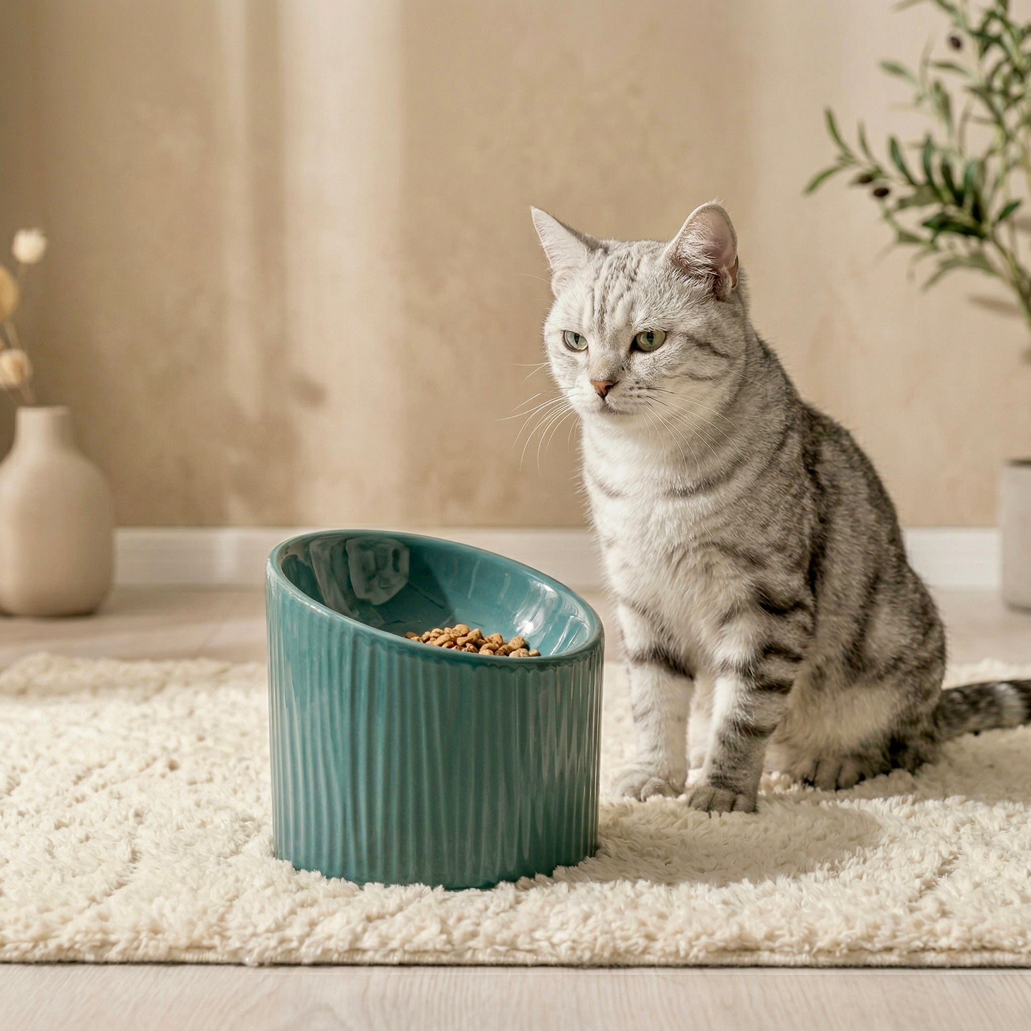 Mino Ceramic Elevated Bowl